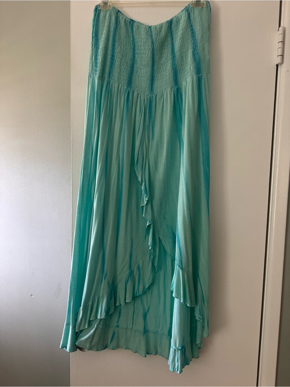 Raviya Aqua Ruffle High-Low Swim CoverUp or Dress